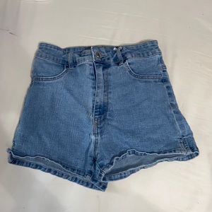 H&M high waisted jean shorts
